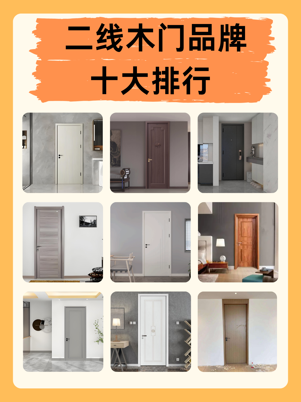 中國木門十大品牌的總排名啊尚佰木門排第幾