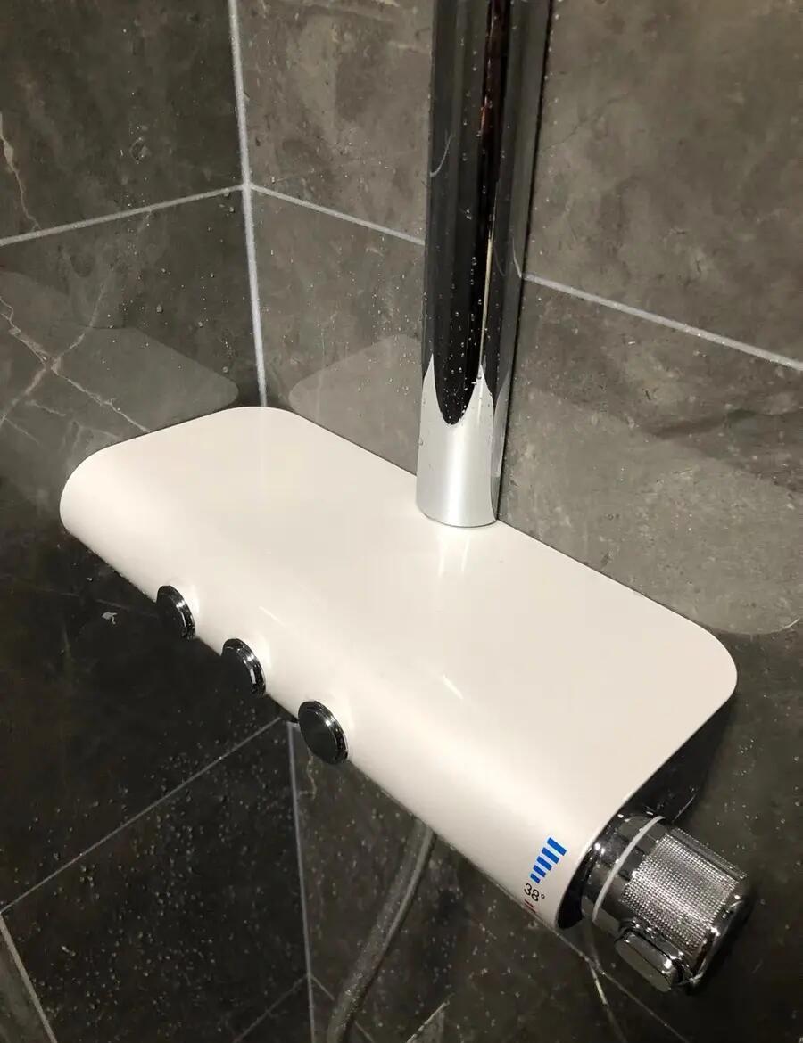 誰知道熱水器花灑里一顆顆白色的小球是什么