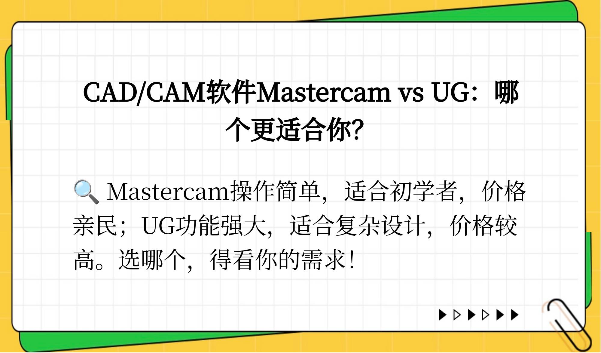 UG,MSTERCAM和CNC是什么意思?