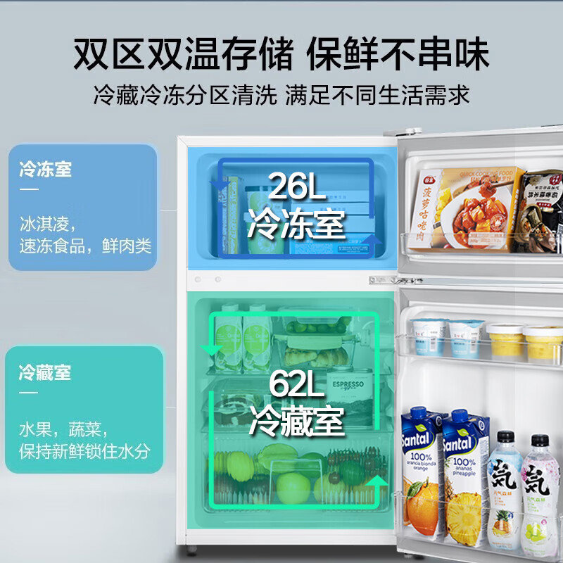 美的BCD-88CM88L冰箱京東價699元_家電冰箱