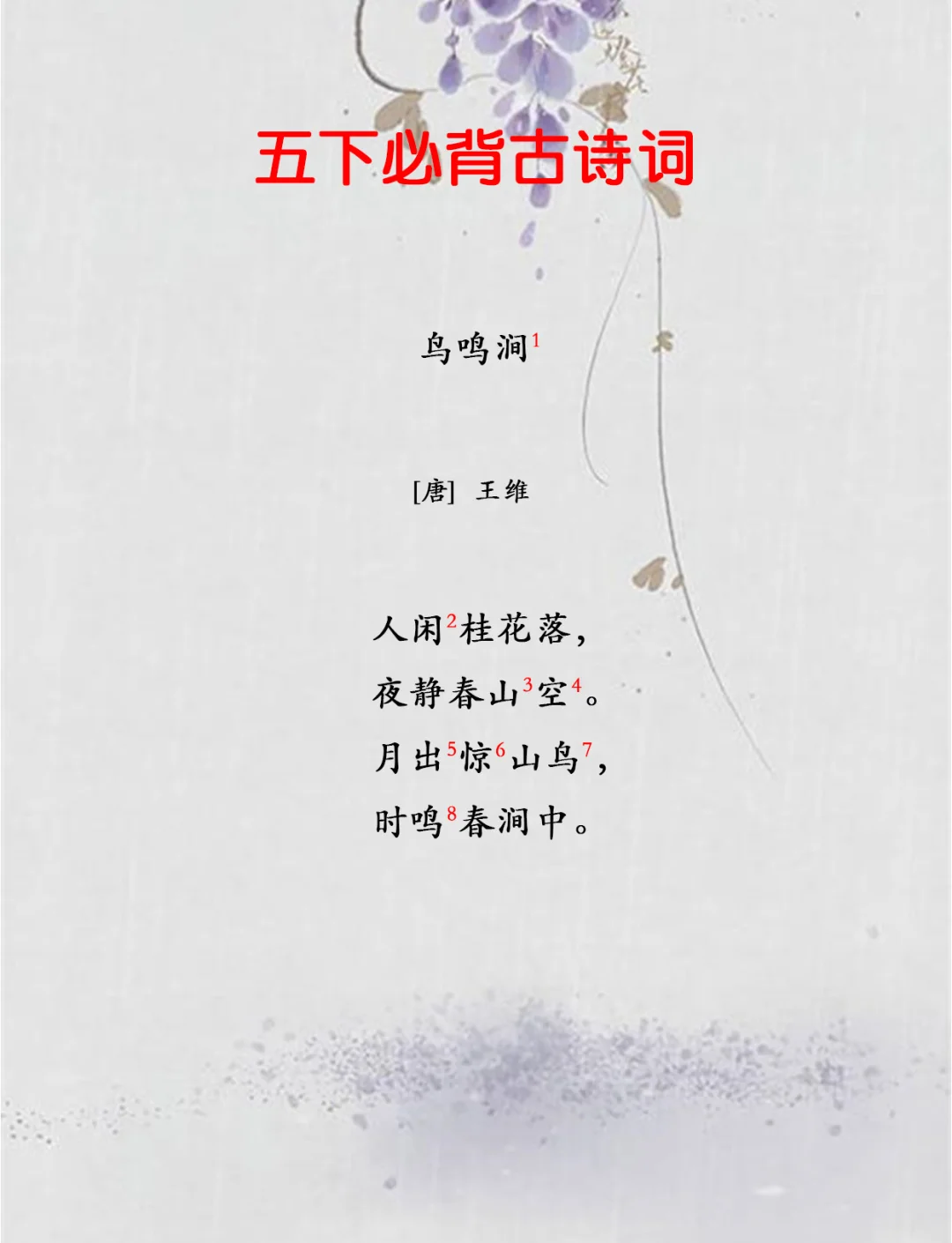 王維詩句“時鳴春澗中”的“時鳴”是什么意思?