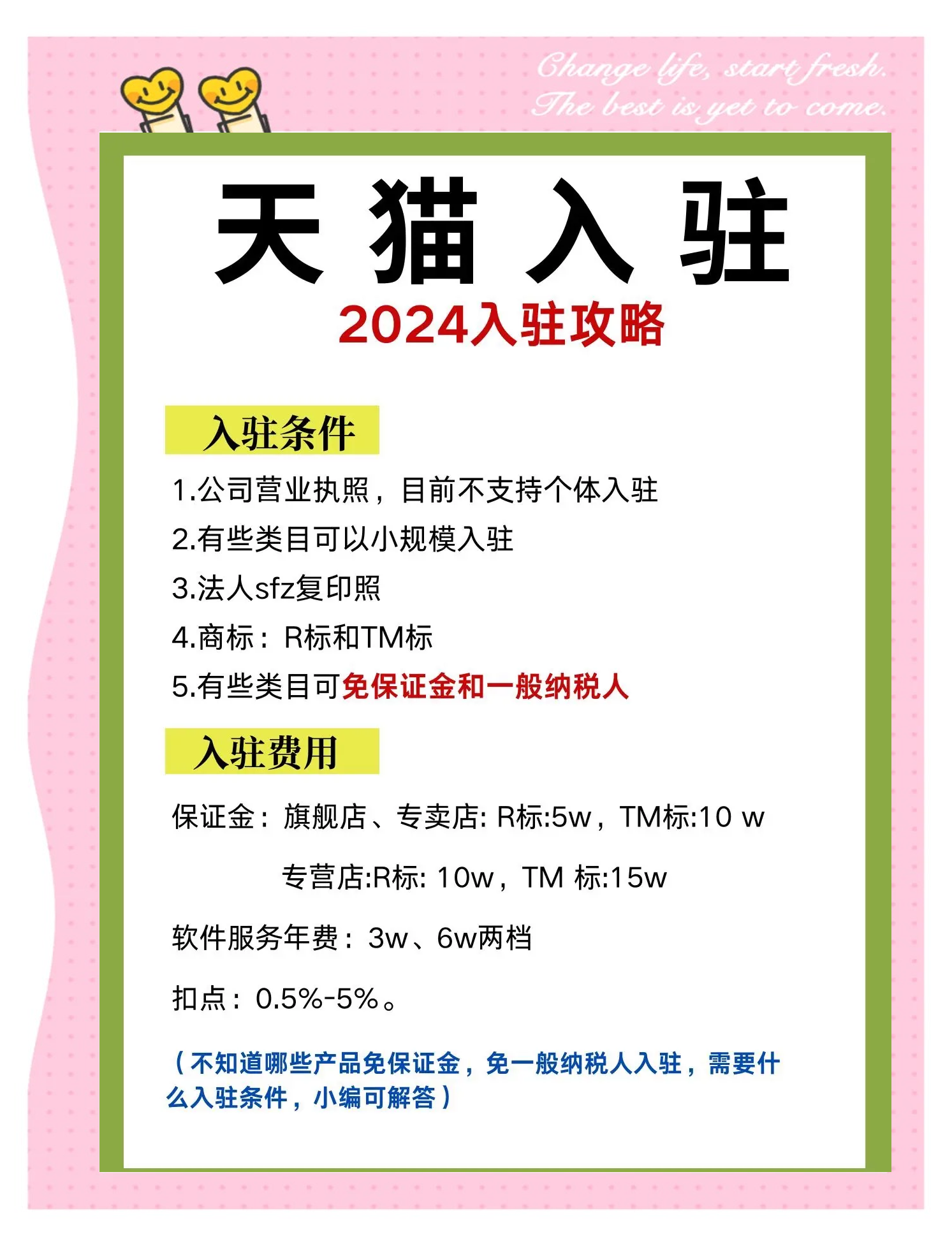 2024年天貓招商入駐標準更新,你必須知道的變化!