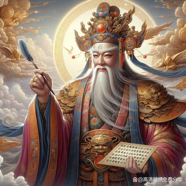 1.2米文昌帝君神像一手拿書(shū)一手拿筆文昌爺像梓潼帝君神像